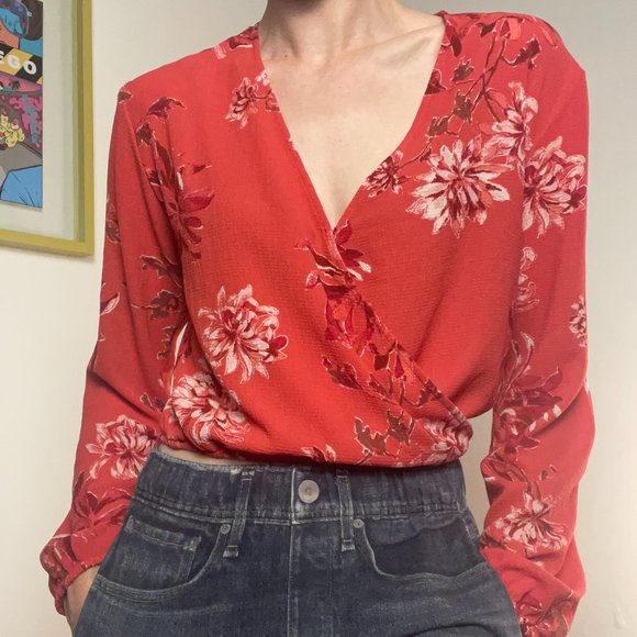 Leith Cross Front Tropic Blouse - Picture 1 of 10